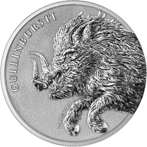 2025 1 oz Germania Beasts - Gullinbursti Silver Coin (2)