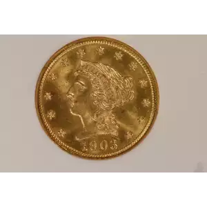 1903 2.5 Lib NGC MS66 CAC CAC
