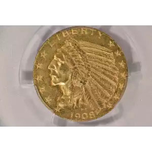 1908 5 Indian PCGS MS63 CAC CAC