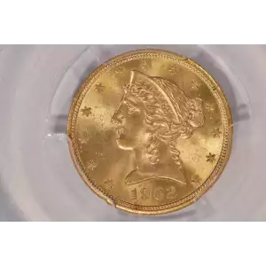 1902S 5 Lib PCGS MS65CAC CAC (2)