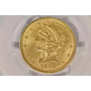 1904 5 Liberty PCGS MS65+ CAC CAC (3)