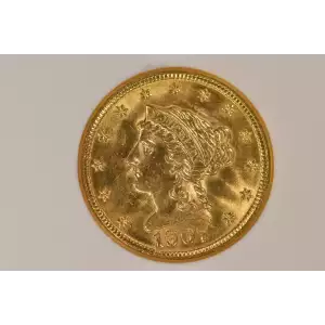 1907 2.5 Lib NGC MS64 CAC CAC