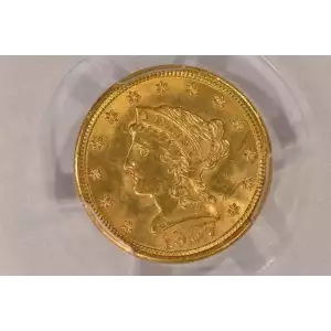 1907 $2.5 Lib PCGS MS64CAC CAC (2)
