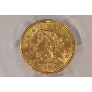 1907 $2.5 Lib PCGS MS64 CAC CAC
