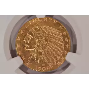 1909-D 5 Indian NGC MS65