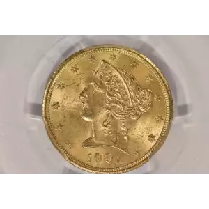 1901S 5 Liberty PCGS MS64 CAC CAC