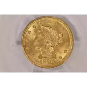 1905 $2.5 Lib PCGS MS65 CAC CAC