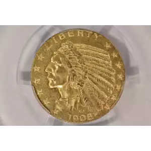 1908 5 Indian PCGS MS63 CAC CAC