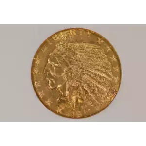 1911 5 Indian NGC MS63