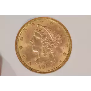 1908 5 Lib NGC MS65CAC CAC