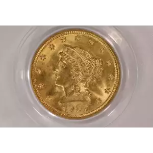1907 $2.5 Lib PCGS MS65 CAC CAC