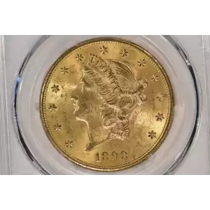 1898S 20 Lib PCGS MS63 Plus