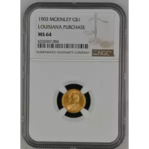 1903 McKinley Louisiana Purchase Gold Dollar NGC MS64 (2)